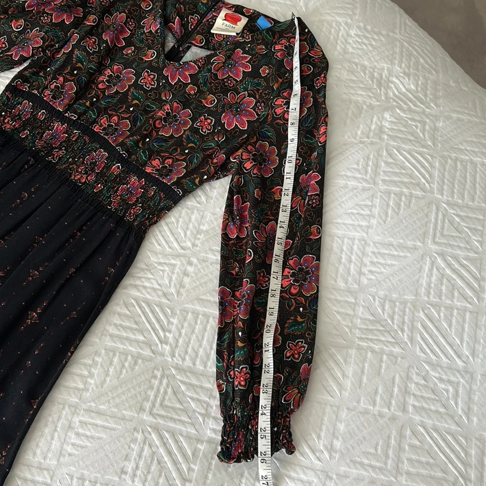 Farm Rio for Anthropologie Giuliano Wide leg Jumpsuit S - Picture 11 of 12